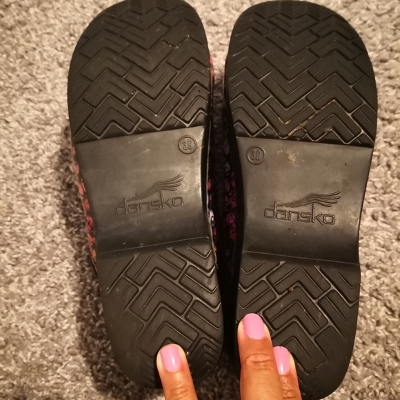 Rainbow Polka Dot Dansko Clogs - Picture 4 of 5